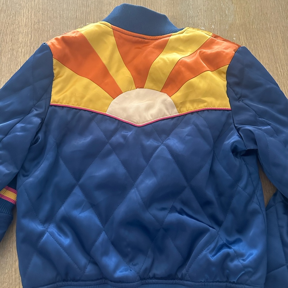 Classic rock couture indie hipster Rising Sun Bomber Navy
